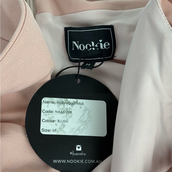 NWT‎ Nookie Women’s Pink Bodycon Cocktail Dress Sleeveless Halter - Picture 10 of 11